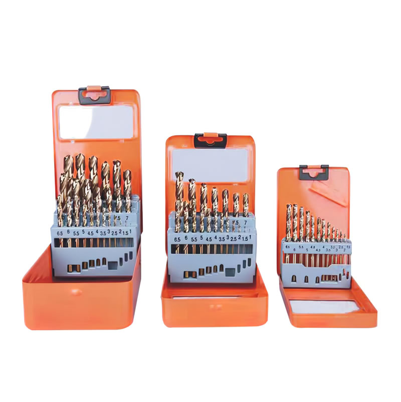 Twist drill bit set